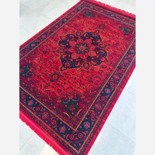 فرش 700 شانه قرمز طرح بلوچ 2828 کلکسیون خاتون