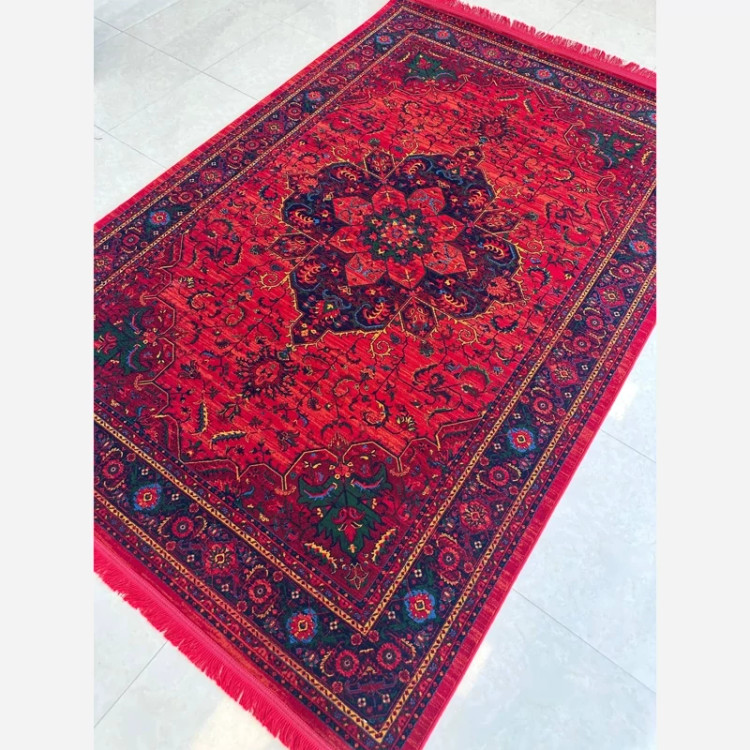 فرش 700 شانه قرمز طرح بلوچ 2828 کلکسیون خاتون