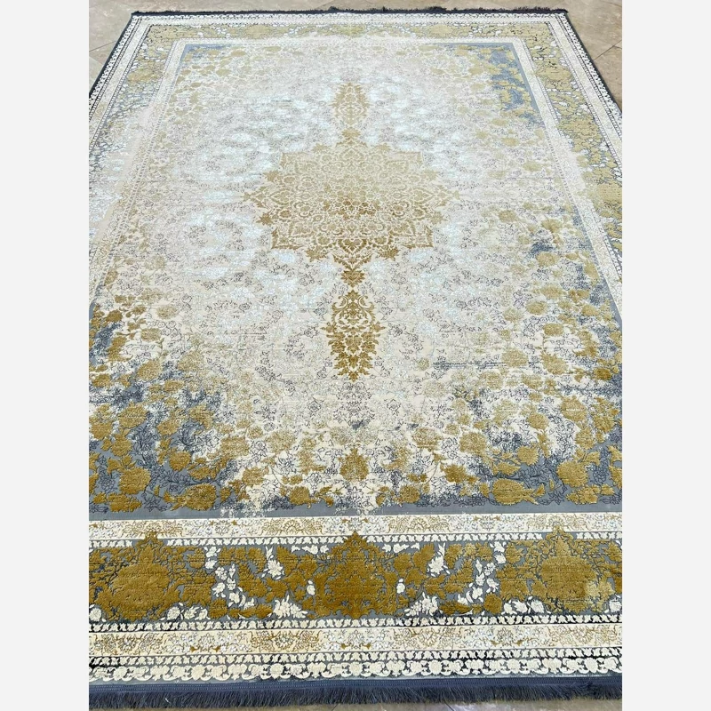 فرش 1200 شانه طرح 8056 بژ اکرولیک (پس کرایه)