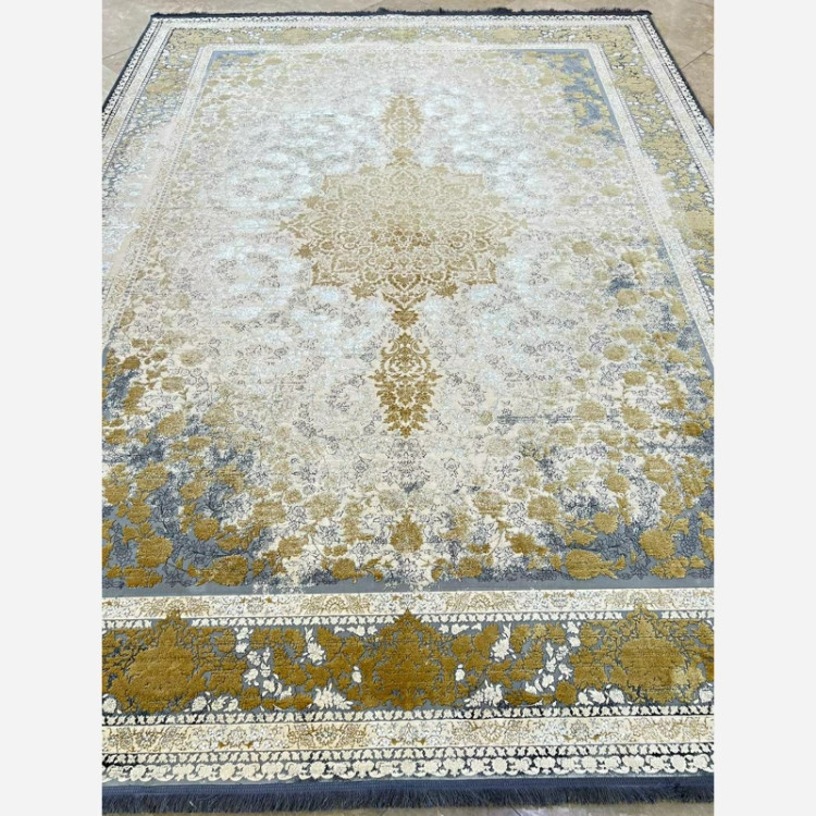 فرش 1200 شانه طرح 8056 بژ اکرولیک (پس کرایه)