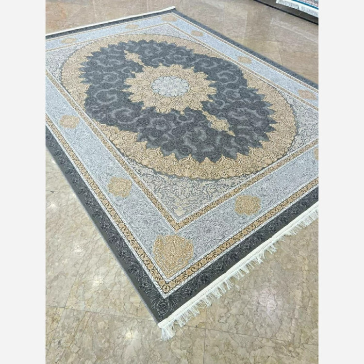 فرش 1200 شانه طرح مهسا نقره ای اکرولیک (پس کرایه)