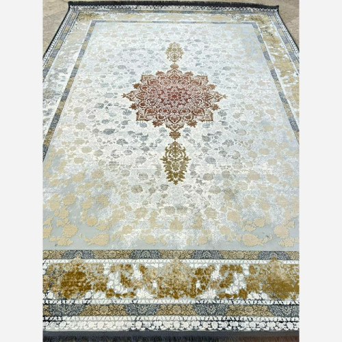 فرش 1200 شانه طرح 8055 کرم اکرولیک (پس کرایه)