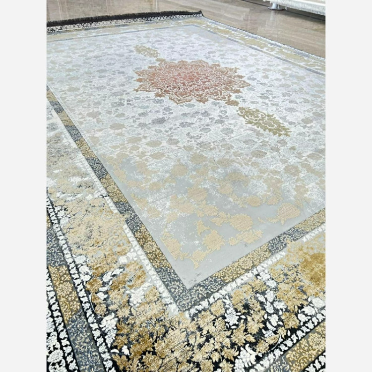 فرش 1200 شانه طرح 8055 کرم اکرولیک (پس کرایه)