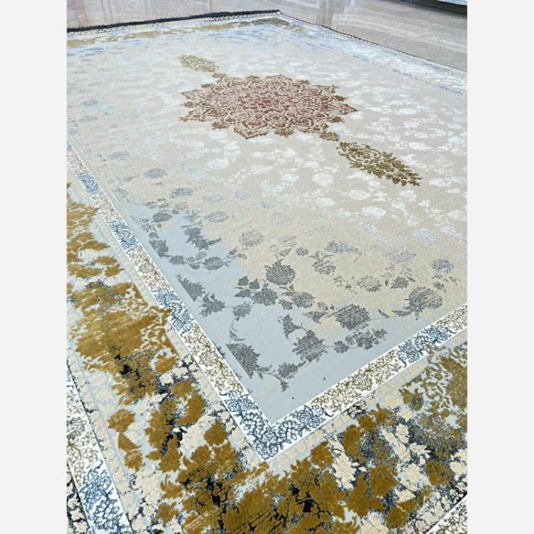 فرش 1200 شانه طرح 8055 بژ اکرولیک (پس کرایه)