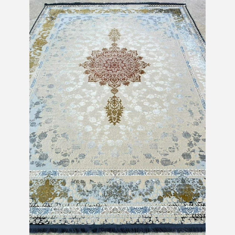 فرش 1200 شانه طرح 8055 بژ اکرولیک (پس کرایه)
