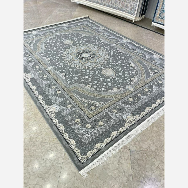 فرش 1200 شانه طرح 8065 نقره ای اکرولیک (پس کرایه)