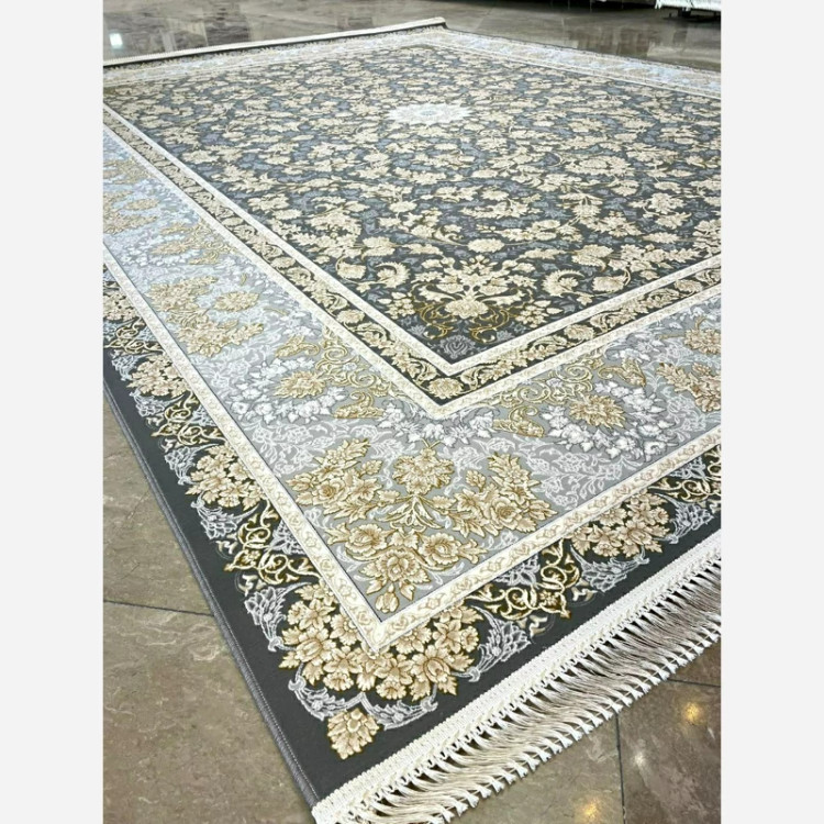 فرش 1200 شانه طرح شیما نقره ای اکرولیک (پس کرایه)