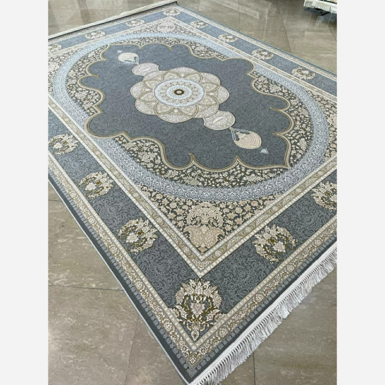فرش 1200 شانه طرح سلنا نقره ای اکرولیک (پس کرایه)