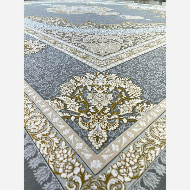 فرش 1200 شانه طرح سلنا نقره ای اکرولیک (پس کرایه)
