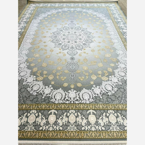 فرش 1200 شانه طرح یاس نقره ای اکرولیک (پس کرایه)