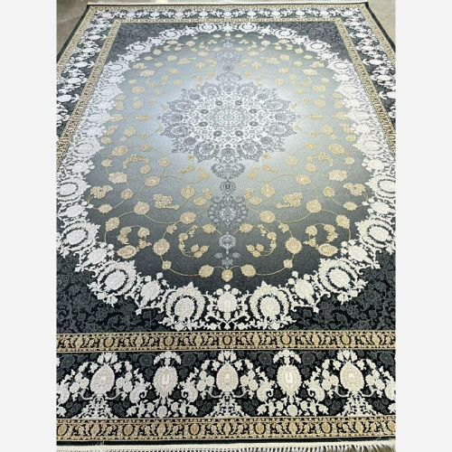فرش 1200 شانه طرح یاس دودی اکرولیک (پس کرایه)