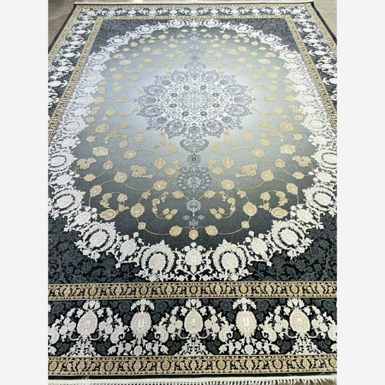 فرش 1200 شانه طرح یاس دودی اکرولیک (پس کرایه)