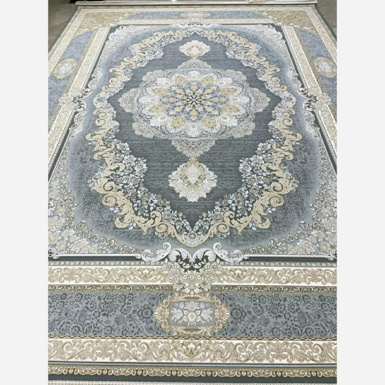فرش 1200 شانه طرح ویکتوریا نقره ای اکرولیک (پس کرایه)