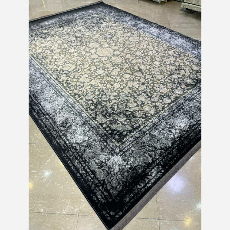 فرش 1200 شانه طرح 8095 نقره ای اکرولیک (پس کرایه)
