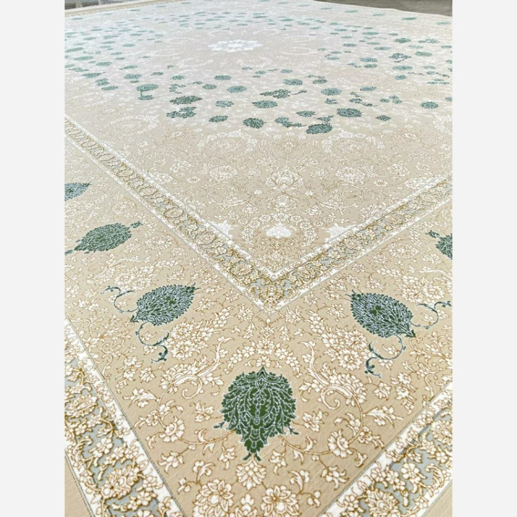 فرش 1200 شانه طرح مینو بژ اکرولیک (پس کرایه)