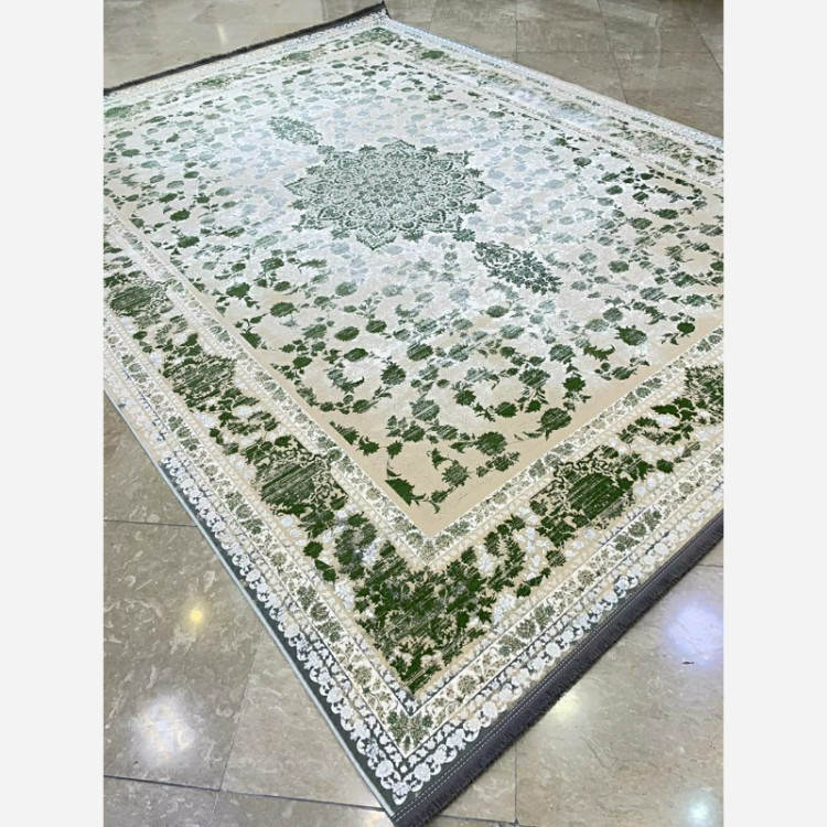 فرش 1200 شانه طرح 8065 سبز اکرولیک (پس کرایه)