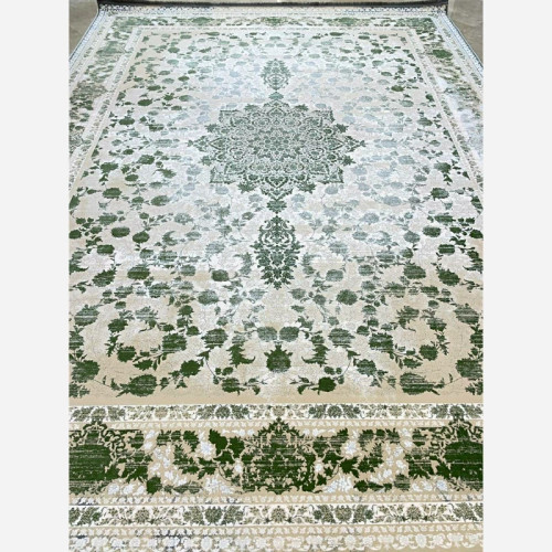 فرش 1200 شانه طرح 8065 سبز اکرولیک (پس کرایه)