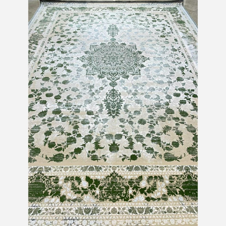 فرش 1200 شانه طرح 8065 سبز اکرولیک (پس کرایه)