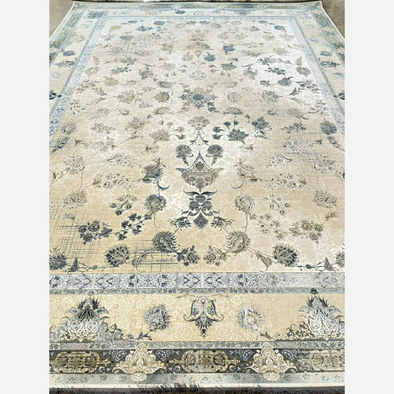فرش 1200 شانه طرح میلان بژ اکرولیک (پس کرایه)