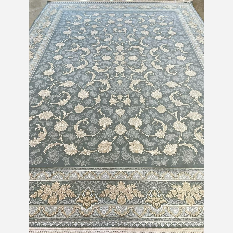 فرش 1200 شانه طرح ملک نقره ای اکرولیک (پس کرایه)
