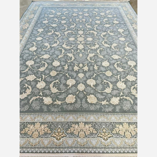 فرش 1200 شانه طرح ملک نقره ای اکرولیک (پس کرایه)