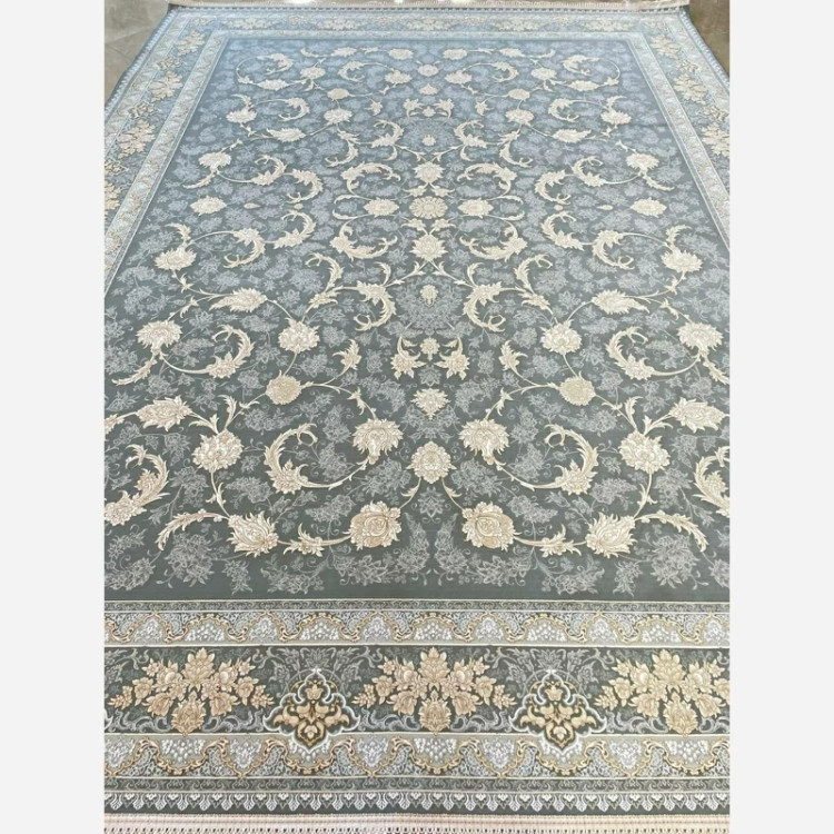 فرش 1200 شانه طرح ملک نقره ای اکرولیک (پس کرایه)