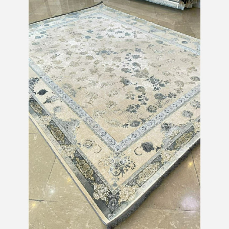 فرش 1200 شانه طرح میلان بژ اکرولیک (پس کرایه)