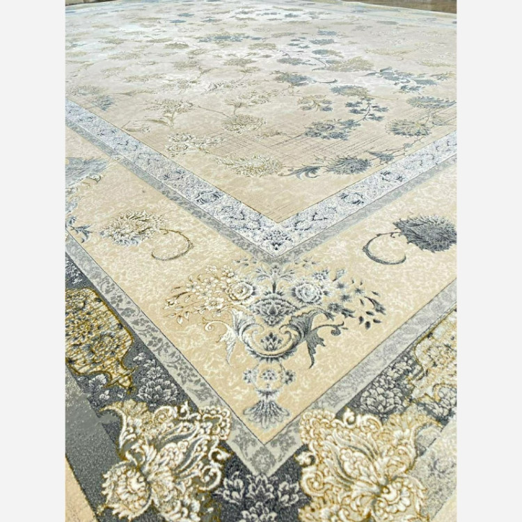 فرش 1200 شانه طرح میلان بژ اکرولیک (پس کرایه)