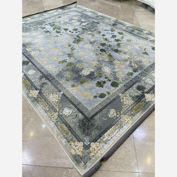 فرش 1200 شانه طرح میلان سبز اکرولیک (پس کرایه)