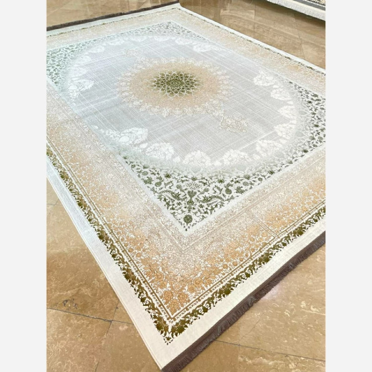 فرش 1200 شانه طرح 8030 سفید اکرولیک (پس کرایه)