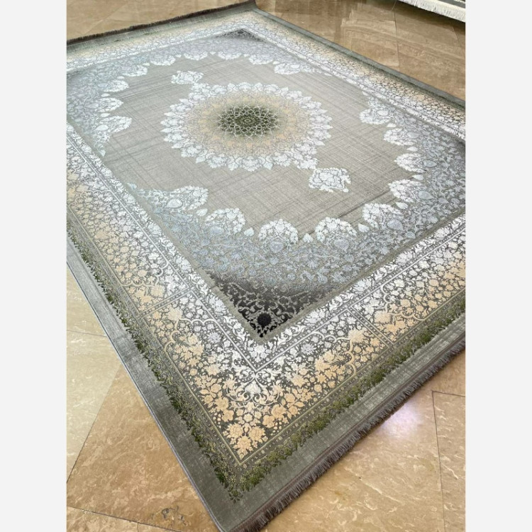 فرش 1200 شانه طرح 8030 نقره ای اکرولیک (پس کرایه)