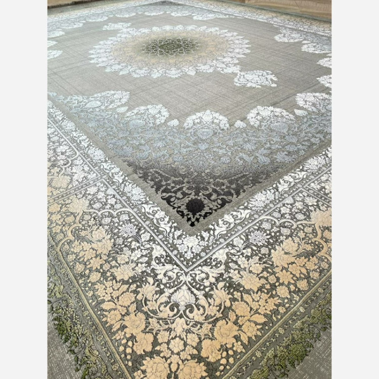 فرش 1200 شانه طرح 8030 نقره ای اکرولیک (پس کرایه)