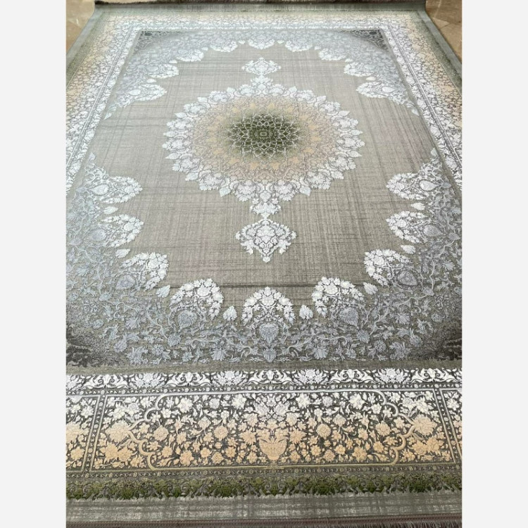 فرش 1200 شانه طرح 8030 نقره ای اکرولیک (پس کرایه)