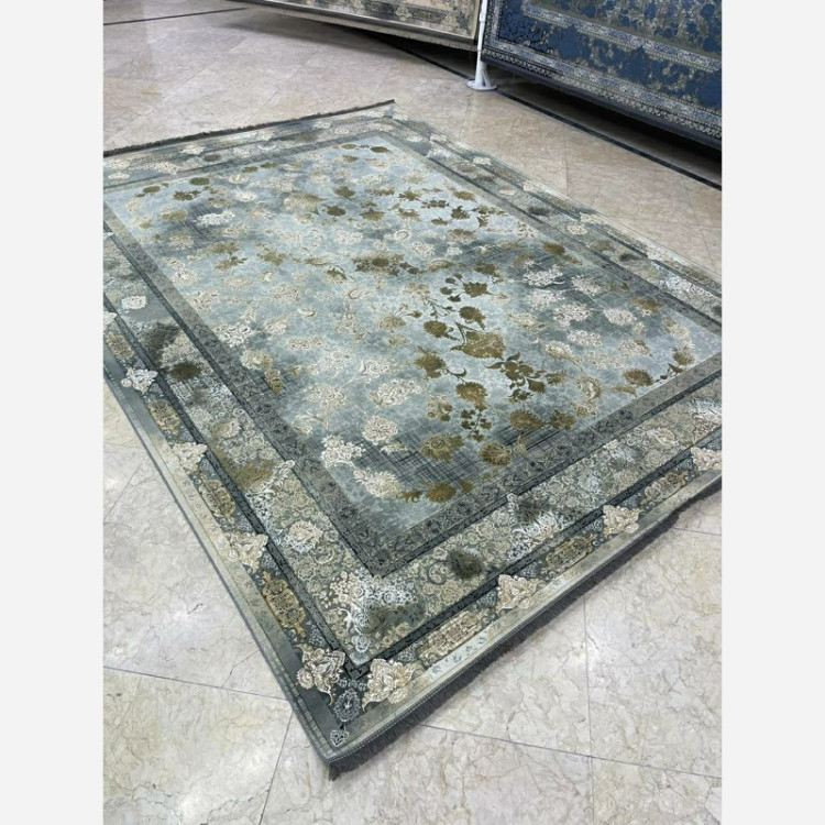 فرش 1200 شانه طرح میلان زرد اکرولیک (پس کرایه)