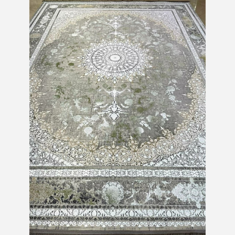 فرش 1200 شانه طرح نایین نقره ای اکرولیک (پس کرایه)