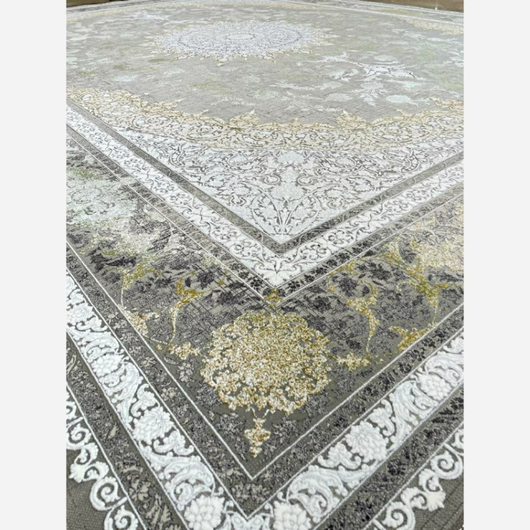 فرش 1200 شانه طرح نایین نقره ای اکرولیک (پس کرایه)