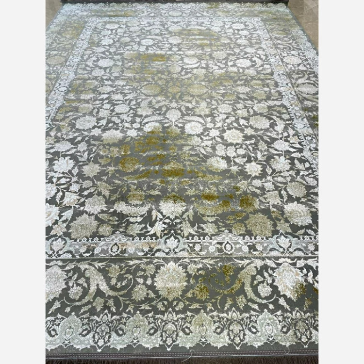 فرش 1200 شانه طرح مارال نقره ای اکرولیک (پس کرایه)