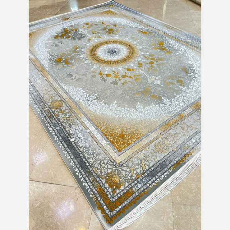 فرش 1200 شانه طرح نایین طلایی اکرولیک (پس کرایه)