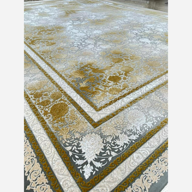 فرش 1200 شانه طرح شهرزاد طلایی اکرولیک (پس کرایه)