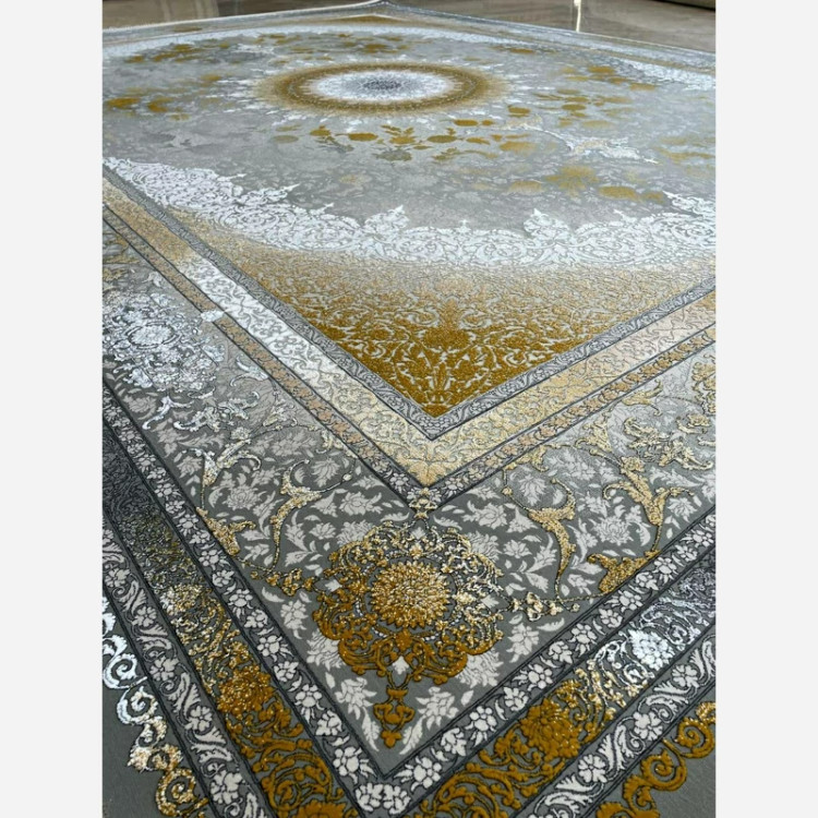 فرش 1200 شانه طرح نایین طلایی اکرولیک (پس کرایه)