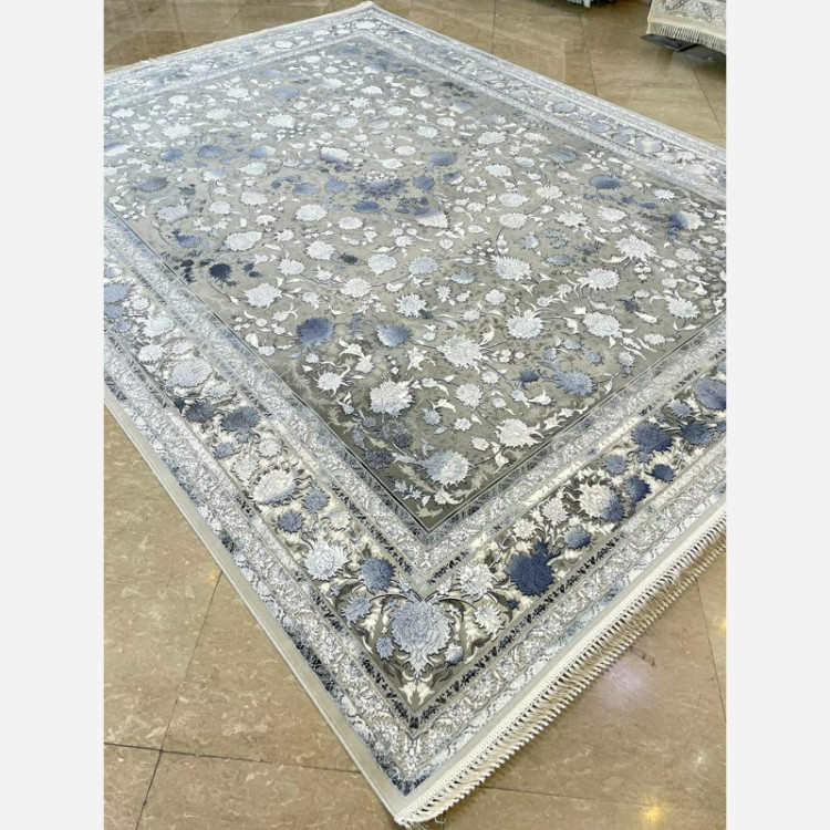 فرش 1200 شانه طرح شاهکار فیلی آبی اکرولیک (پس کرایه)