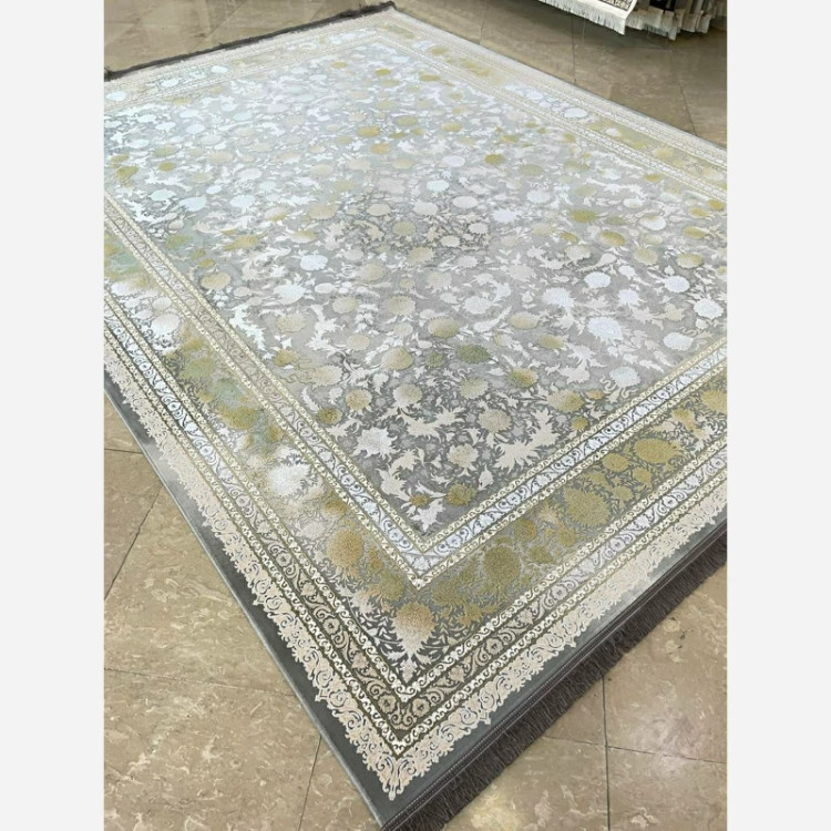 فرش 1200 شانه طرح شهرزاد نقره ای اکرولیک (پس کرایه)
