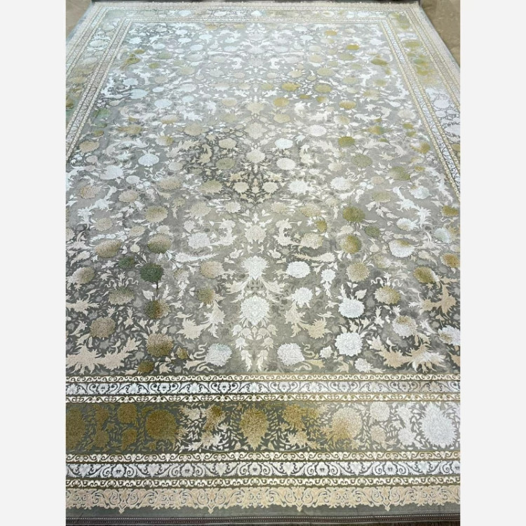 فرش 1200 شانه طرح شهرزاد نقره ای اکرولیک (پس کرایه)