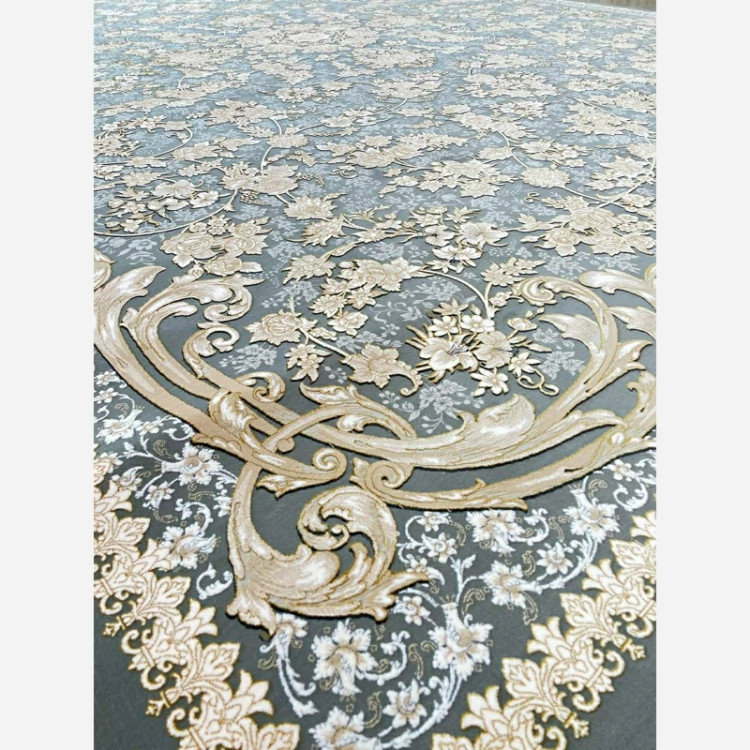فرش 1200 شانه طرح لینا نقره ای اکرولیک (پس کرایه)