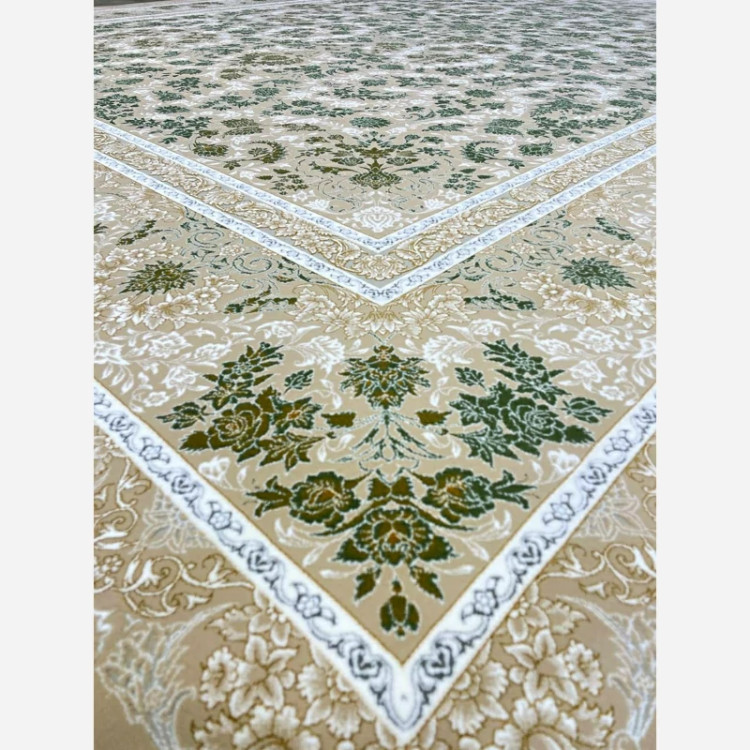 فرش 1200 شانه طرح آرام بژ اکرولیک (پس کرایه)