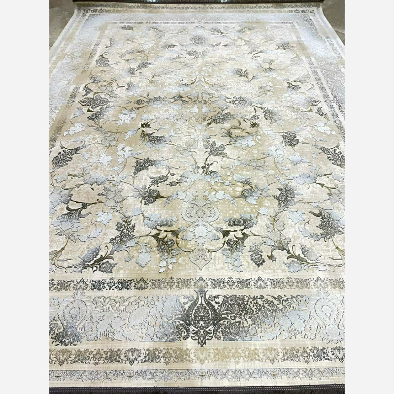 فرش 1200 شانه طرح 8080 بژ اکرولیک (پس کرایه)