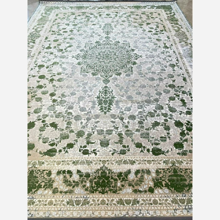 فرش 1200 شانه طرح 8056 سبز اکرولیک (پس کرایه)
