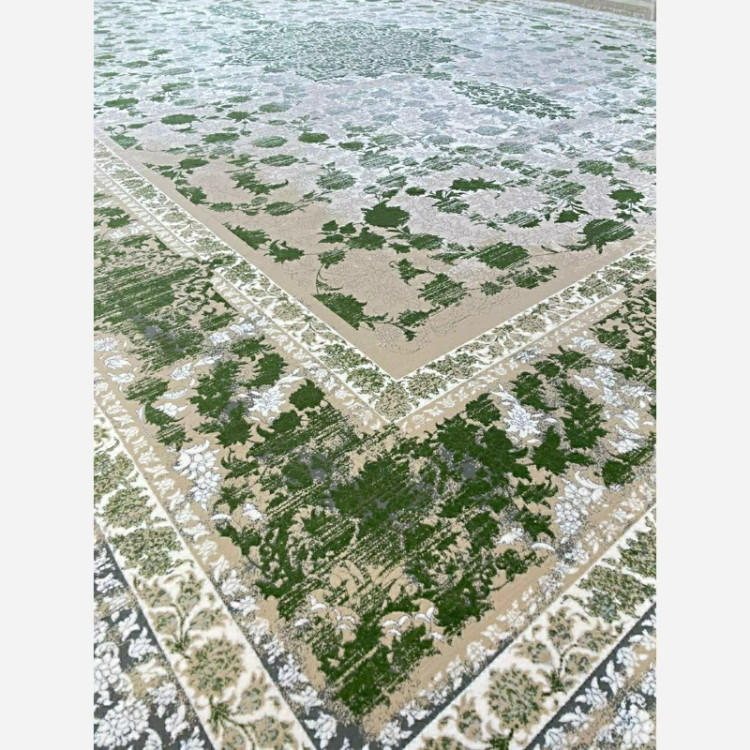 فرش 1200 شانه طرح 8056 سبز اکرولیک (پس کرایه)