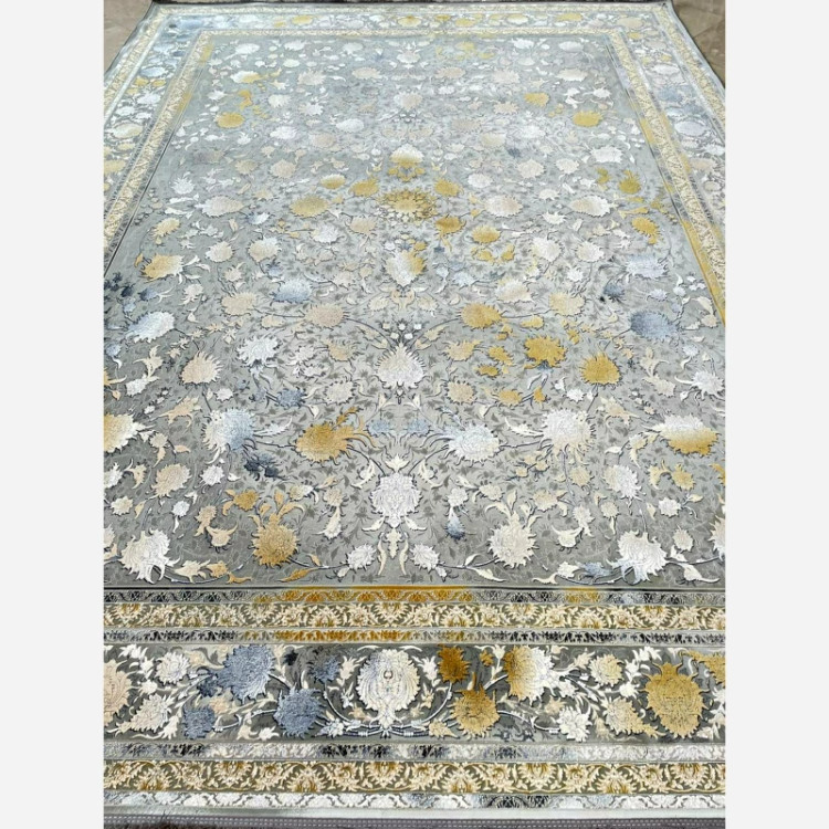 فرش 1200 شانه طرح شاهکار طلایی اکرولیک (پس کرایه)
