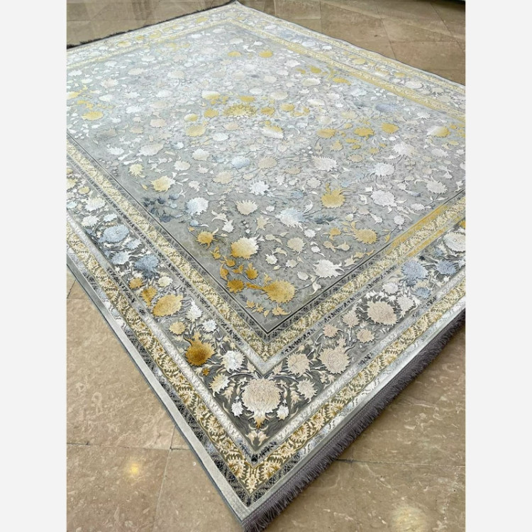 فرش 1200 شانه طرح شاهکار طلایی اکرولیک (پس کرایه)